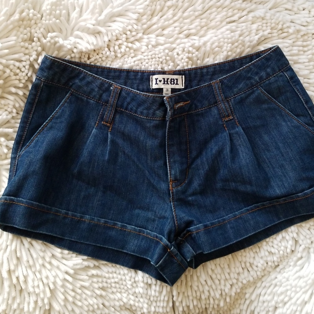Denim shorts
